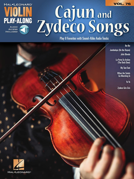 Cajun and Zydeco Songs - Violin Play-Along Vol. 76 (Audio Access Included)