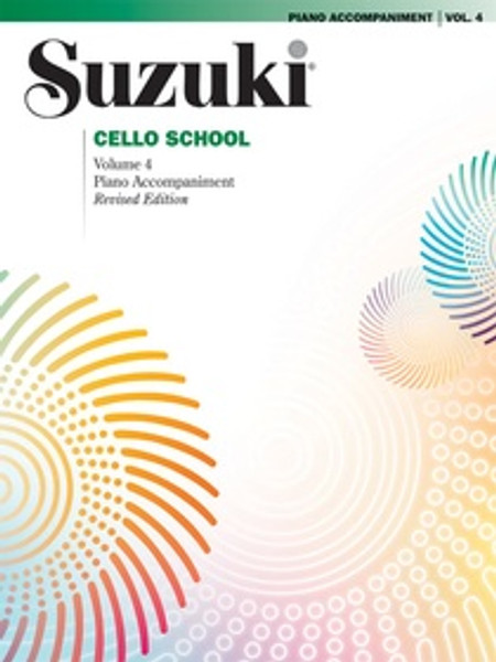 Suzuki Cello School Volume 4 (Revised) Piano Accompaniment