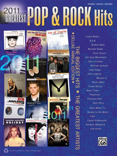 2011 Greatest Pop & Rock Hits - Piano · Vocal · Guitar 
