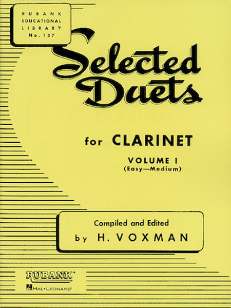 Selected Duets for Clarinet - Vol 1 - Easy to Medium