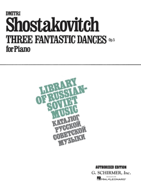 Shostakovich - Three Fantastic Dances Op. 5 for Piano