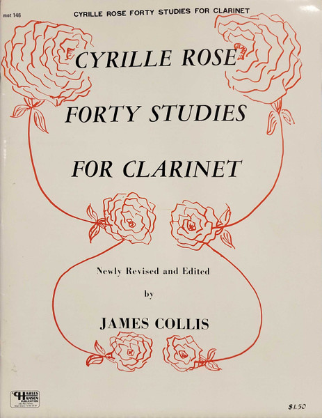 Cryille Rose Forty Studies for Clarinet by James Collis - Clarinet and Piano