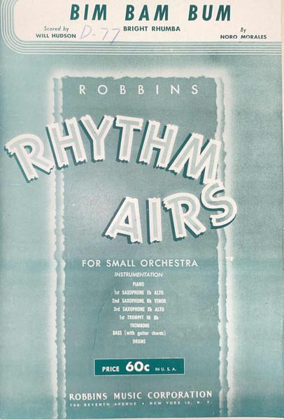 Bim Bam Bum for Small Orchestra (Robbins Rhythm Airs) - All Parts