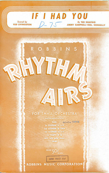 Should I for Small Orchestra (Robbins Rhythm Airs) - All Parts