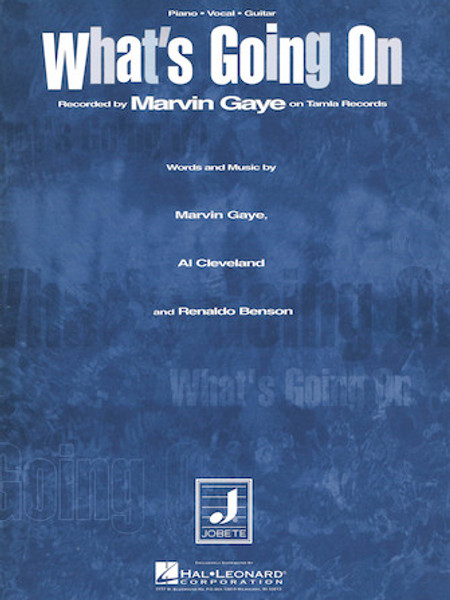 What's Going On - Piano/Vocal/Guitar Sheet Music