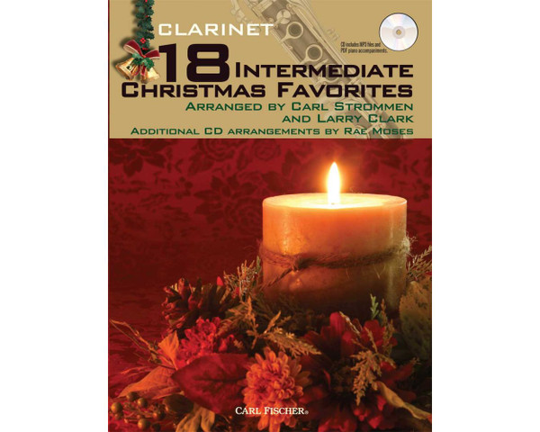 18 Intermediate Christmas Favorites (CD Included) - Clarinet Songbook