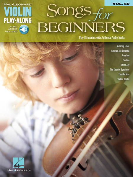 Violin Play- Along Volume 50 - Song for Beginners (Audio Access Included)