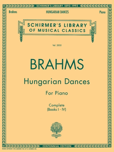 Brahms - Hungarian Dances (Complete) - Piano Songbook