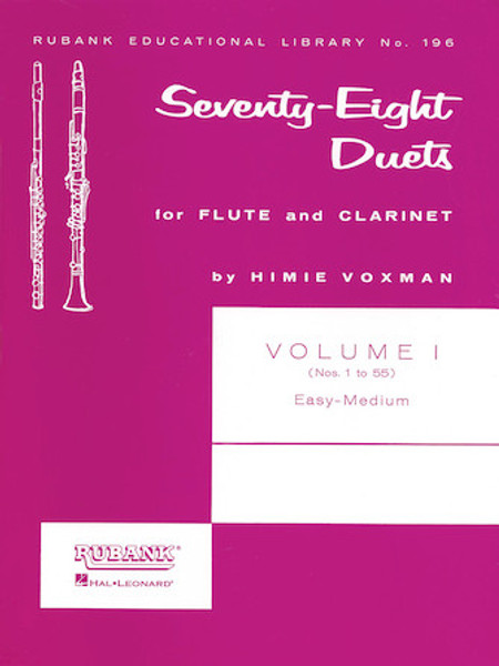 78 Duets for Flute and Clarinet Volume 1 - Flute & Clarinet Songbook