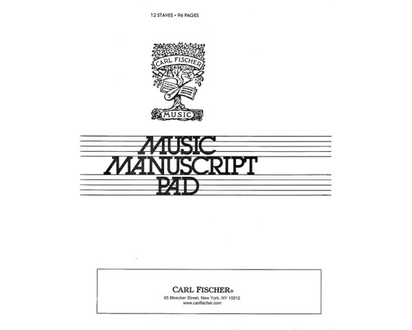 Music Manuscript Pad