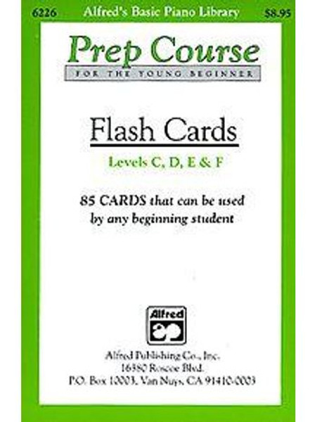 Alfred Basic Piano Library: Flash Cards Levels C, D, E and F