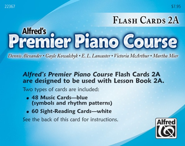 Premier Piano Course, Flash Cards 2A