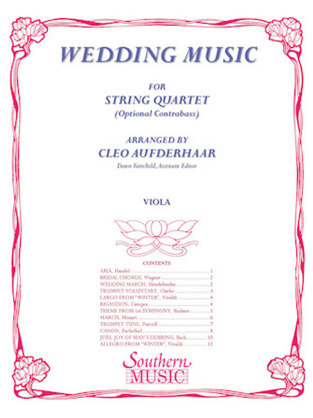 Wedding Music - Viola Part