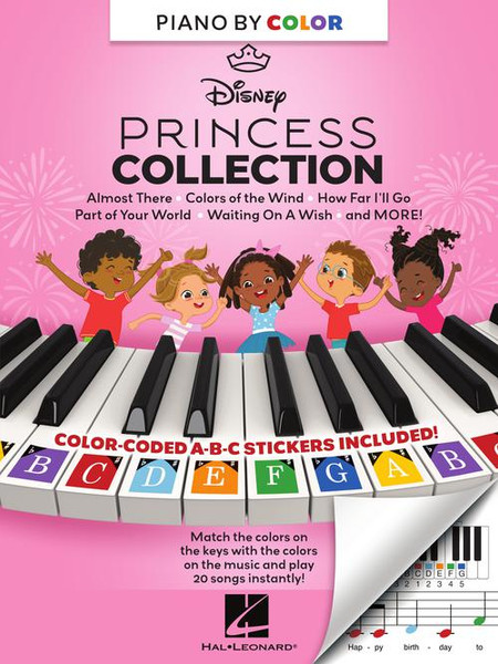 Piano-by-Color: Disney Princess Collection - Piano/Keyboard