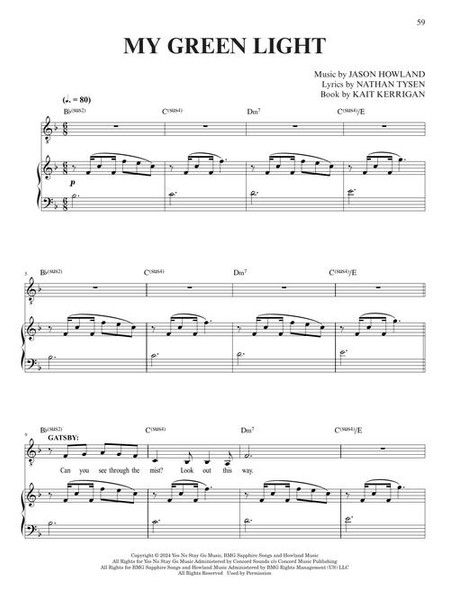 The Great Gatsby: A New Musical - Vocal Selections