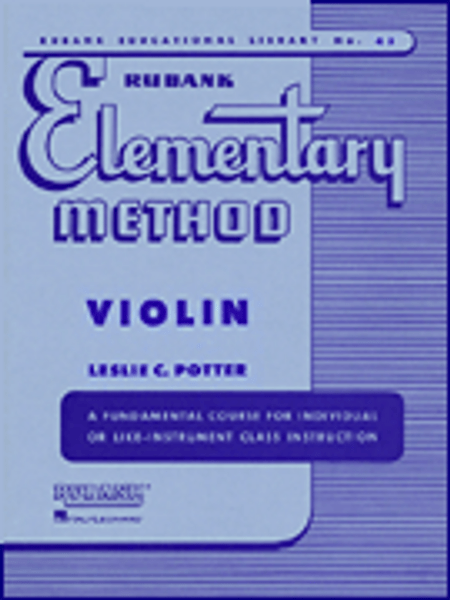 Rubank Elementary Method for Violin by Leslie C. Potter