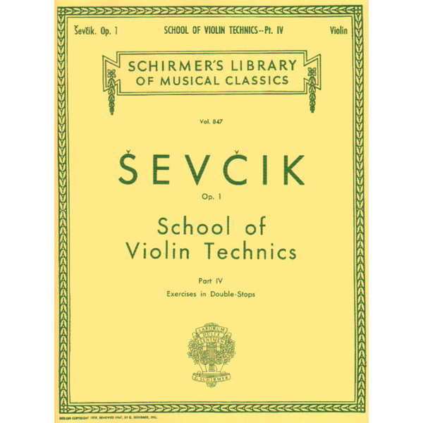 Sevcik Op. 1 School of Violin Technics Part IV: Exercises in Double-Stops