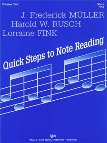 Quick Steps to Note Reading for Violin Volume Two by J. Frederick Muller, Harold W. Rusch, & Lorraine Fink