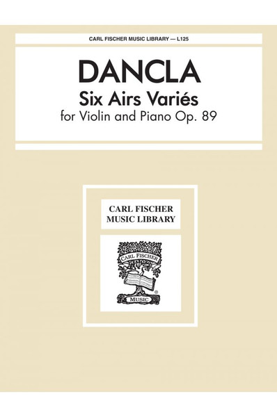 Dancla Op. 89 Six Airs Varies for Violin and Piano