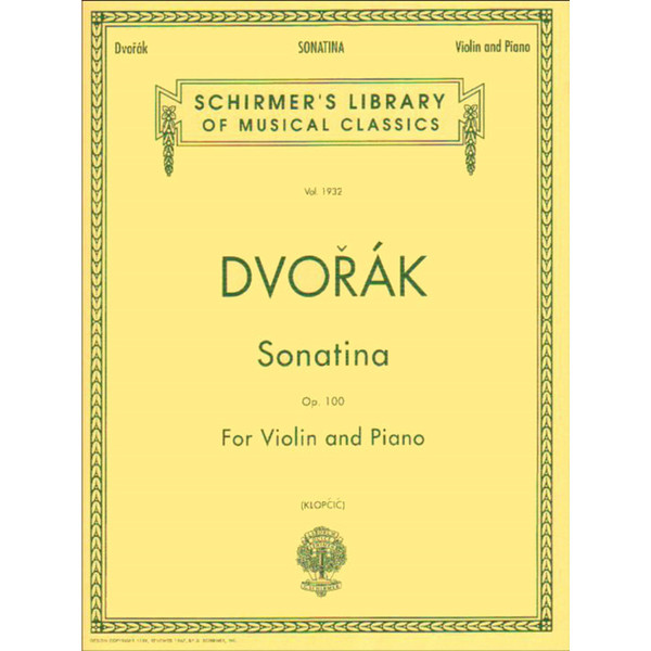 Dvorak Sonatina Op. 100 for Violin and Piano by Rok Klopcic