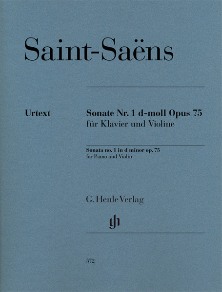 Saint-Saens Sonata No. 1 in D Minor Op. 75 for Piano and Violin