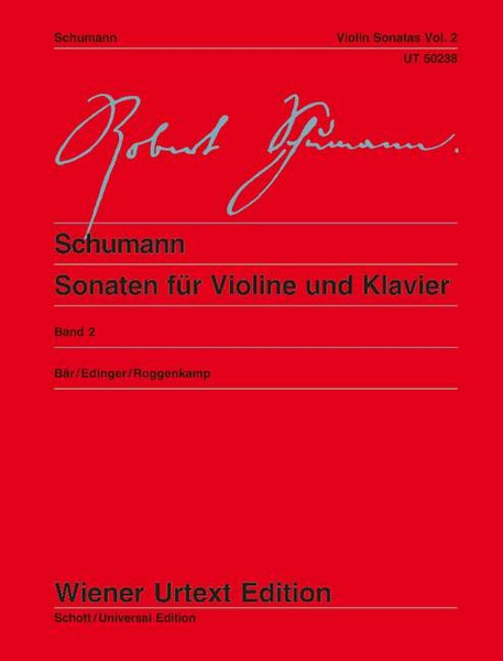 Schumann Sonatas for Violin and Piano, Vol. 2 by Bar, Edinger, & Roggenkamp