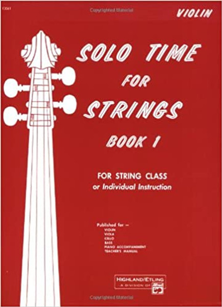 Solo Time for Strings Violin Book 1