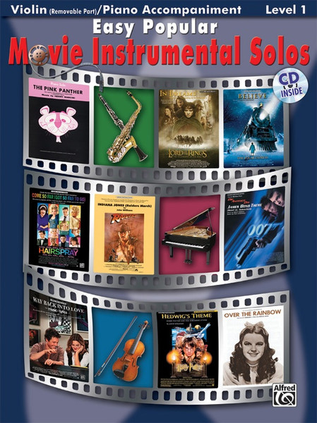 Easy Popular Movie Instrumental Solos Level 1 for Violin with Piano Accompaniment (Book/Online Access Included)