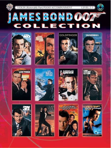 James Bond 007 Collection Instrumental Solos Level 2-3 for Violin with Piano Accompaniment (Book/CD Set)