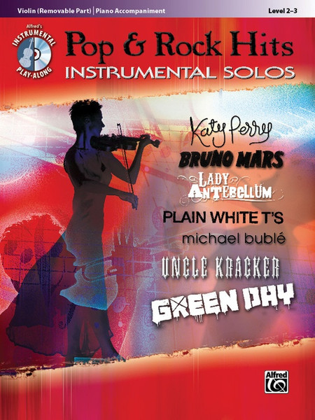 Alfred's Instrumental Play-Along Pop & Rock Hits Instrumental Solos Level 2-3 for Violin with Piano Accompaniment (Book/CD Set)