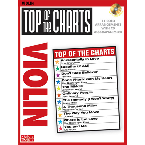 Top of the Charts for Violin (Book/CD Set)