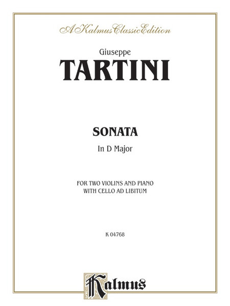 Giuseppe Tartini - Sonata in D Major for Two Violins and Piano with Cello Ad Libitum