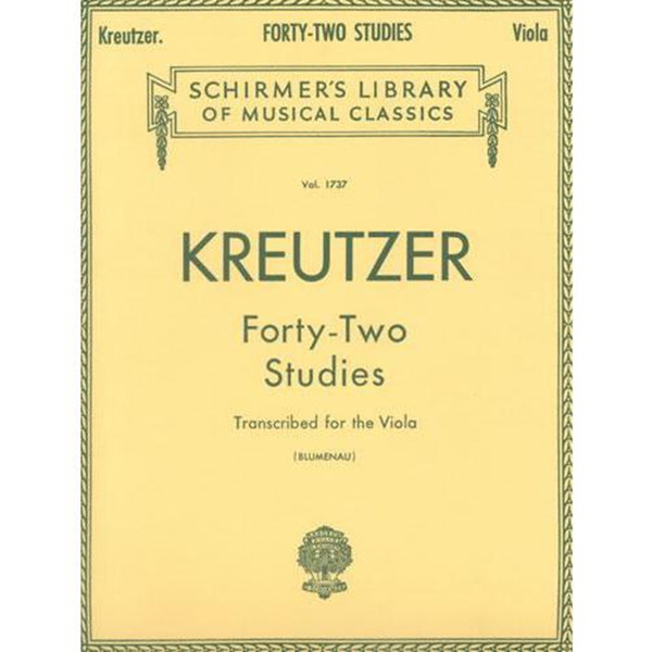 Kreutzer - Forty-Two Studies Transcribed for the Viola by Walter Blumenau