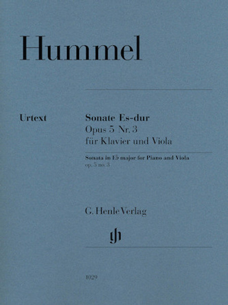 Hummel - Sonata for Piano and Viola in E♭ Major Op. 5 No. 3