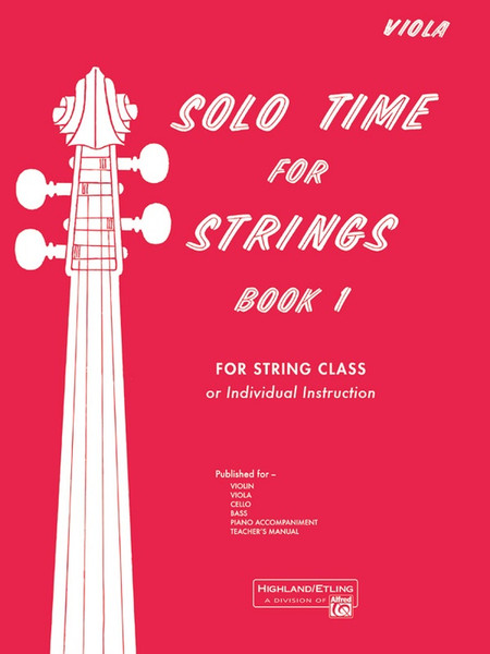 Solo Time for Strings Book 1 for Viola