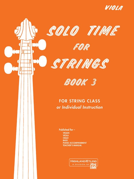 Solo Time for Strings Book 3 for Viola