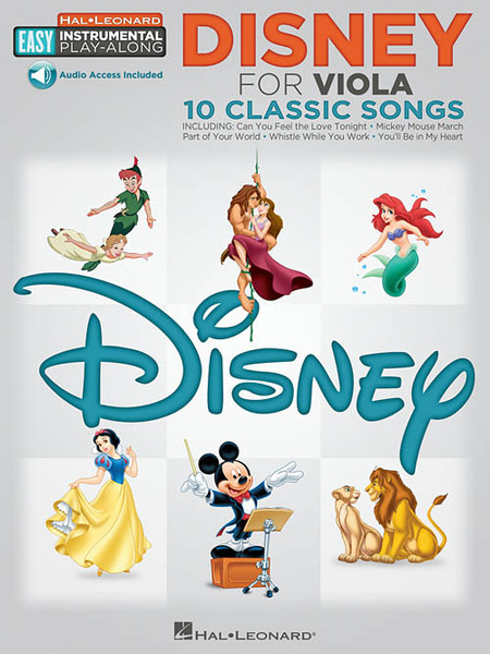 Hal Leonard Easy Instrumental Play-Along for Viola: Disney for Viola (with Audio Access)