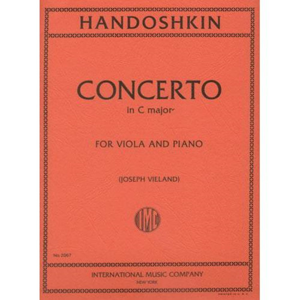 Handoshkin - Concerto in C Major for Viola and Piano by Joseph Vieland