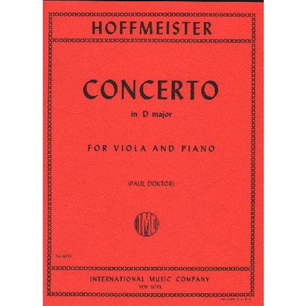 Hoffmeister - Concerto in D Major for Viola and Piano by Paul Doktor