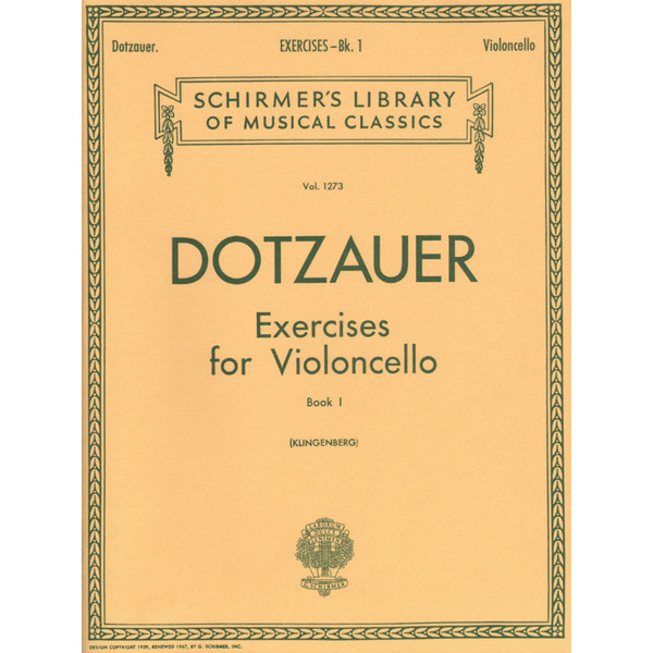 Dotzauer - Exercises for Violoncello Book 1 by Klingenberg