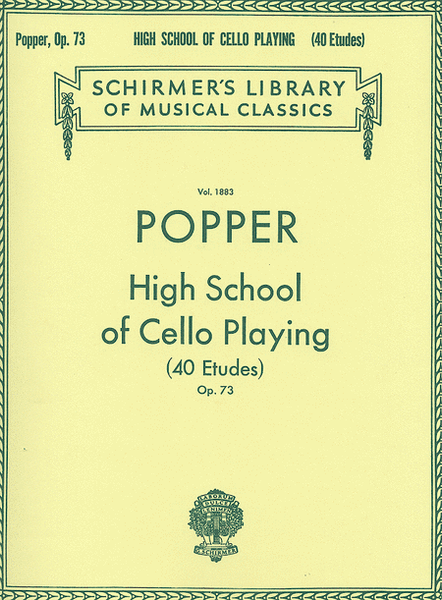 Popper - High School of Cello Playing (40 Etudes) Op. 73