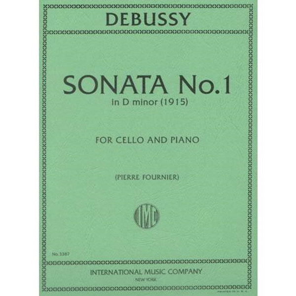 Debussy - Sonata No. 1 in D Minor (1915) for Cello and Piano by Pierre Fournier