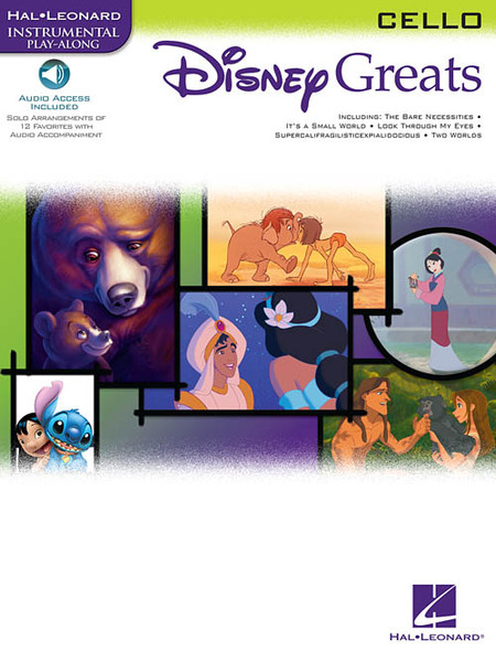Hal Leonard Instrumental Play-Along for Cello: Disney Greats (with Audio Access)