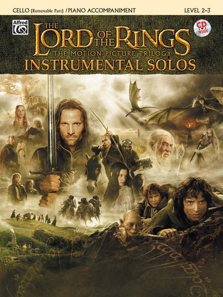 The Lord of the Rings Trilogy Instrumental Solos Level 2-3 for Cello with Piano Accompaniment (Book/CD Set)