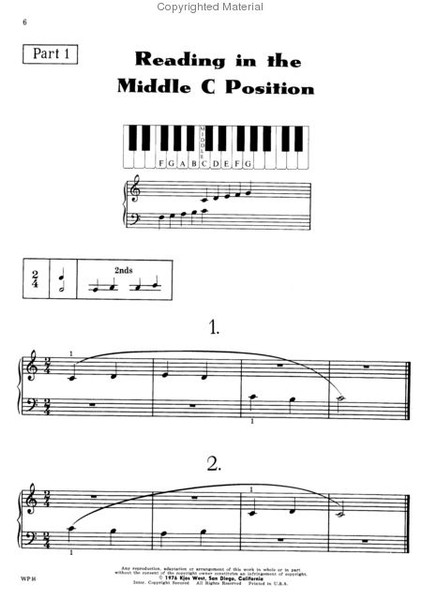 Bastien Piano Lilbrary - Sight Reading - Level 1