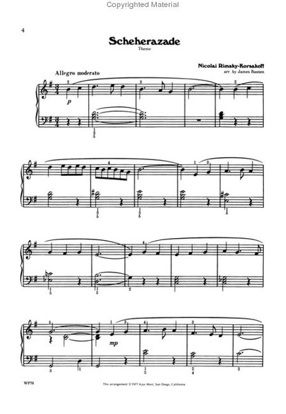 Bastien Piano Lilbrary - Favorite Classic Melodies - Level 4