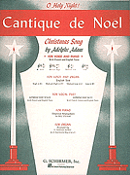 O Holy Night! Cantique de Noel - High Voice and Piano