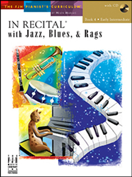 FJH In Recital with Jazz, Blues, & Rags (with Online Download Access) - Book 4: Early Intermediate