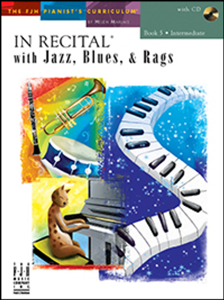 FJH In Recital with Jazz, Blues, & Rags (with Online Download Access) - Book 5: Intermediate