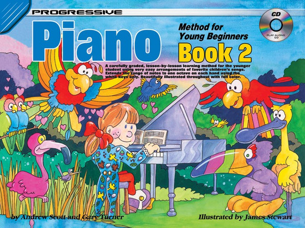 Progressive Piano Method for Young Beginners - Book 2 (Book / Online Access)
